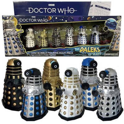 Big Chief Studios Doctor Who Daleks of Skaro Bobble Figure 6 Pack New In Stock