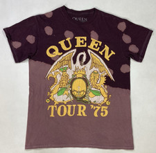 Queen Tour 75 Graphic T-shirt Women Medium Tie Dye Short Sleeve Music