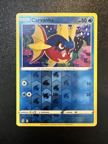 Carvanha 035/203 Swsh07: Evolving Skies Reverse Holo