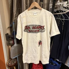 Vintage 90s Ska Against Racism On Tour Punk Rock Ska band Tee Size Large 21x29