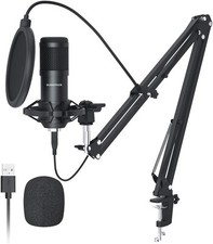 SUDOTACK USB Streaming Podcast PC Mikrofon, P...