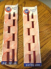 8 New Vintage Boye Aluminum Knitting Needles Pins Size 3 4 Double Point 7" Vtg