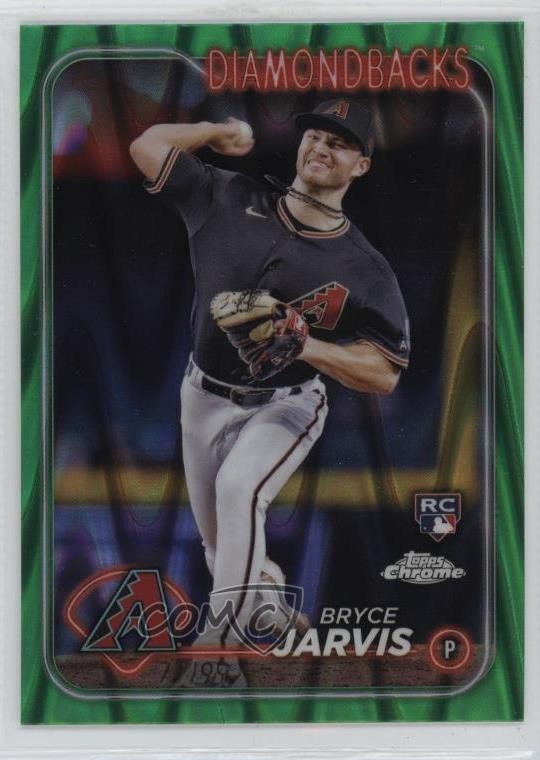2024 Topps Chrome Green RayWave Refractor /99 Bryce Jarvis #75 0q3