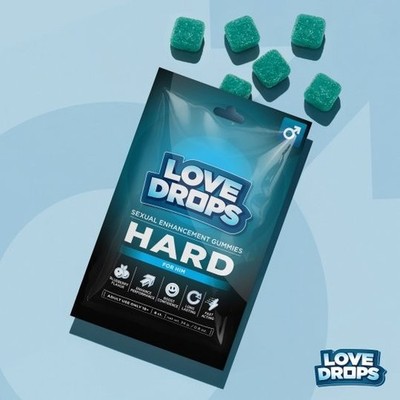 LOVE DROPS Hard Sexual Libido Enhancement Gummies For Him