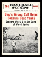 1961 Nu-Cards Baseball Scoops #464 Johnny Sain, Gil Hodges