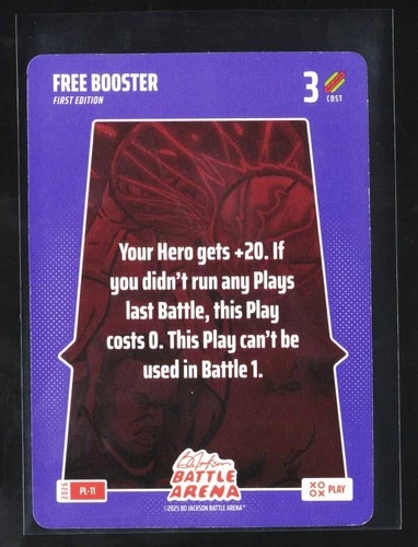 2026 Bo Jackson Battle Arena Play Card #PL-11 Free Booster