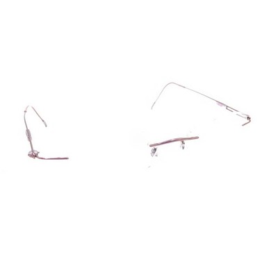 Silhouette 7534 40 6077 Titanium Pink Rimless Eyeglasses Frames 17 140 Austria