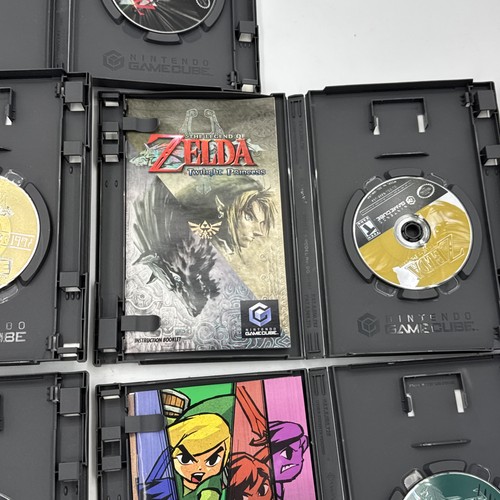 5 Legend Of Zelda GameCube Quattro Spade Ocarina Twilight Wind Walker da Collezione - Foto 5 di 14