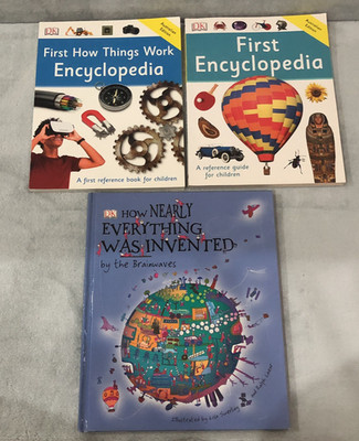 DK Educational Book Bundle First Encyclopedia How Things Work Kids Learning STEM