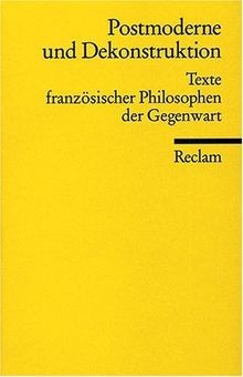 Postmoderne und Dekonstruktion: Texte französischer... | Buch | Zustand sehr gut