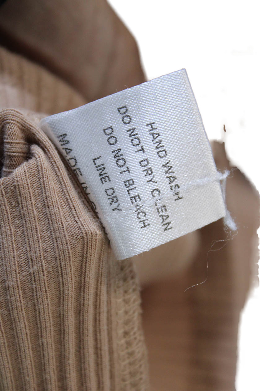 Rhythm Womens Beige Striped Basic Long Sleeve T-S… - image 6