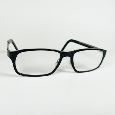 LINDBERG Brille SCHWARZ RECHTECKIG Brillengestell MOD: ABGERIEBEN