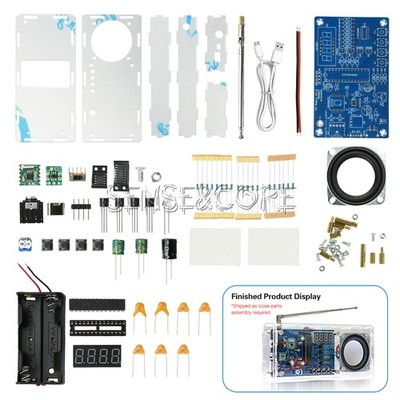 87.5-108MHz Digital FM Radio DIY Electronic Kit Soldering Practice Learning Kit