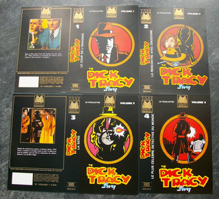 THE DICK TRACY STORY / LOT DE 4 JAQUETTES VHS COMME NEUVES / MAGIC