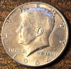 1964 P Kennedy Half Dollar 50C 90% SILVER Gem AU  Fast Shipping 🚢