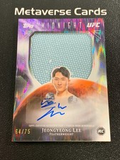 2026 Topps Midnight UFC Jeongyeong Lee Dusk Rookie Relic Auto RC 64/75