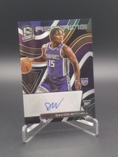 2021-22  SPECTRA ASPIRING SILVER PRIZM AUTO DAVION MITCHELL RC #/99 Mint 💎 