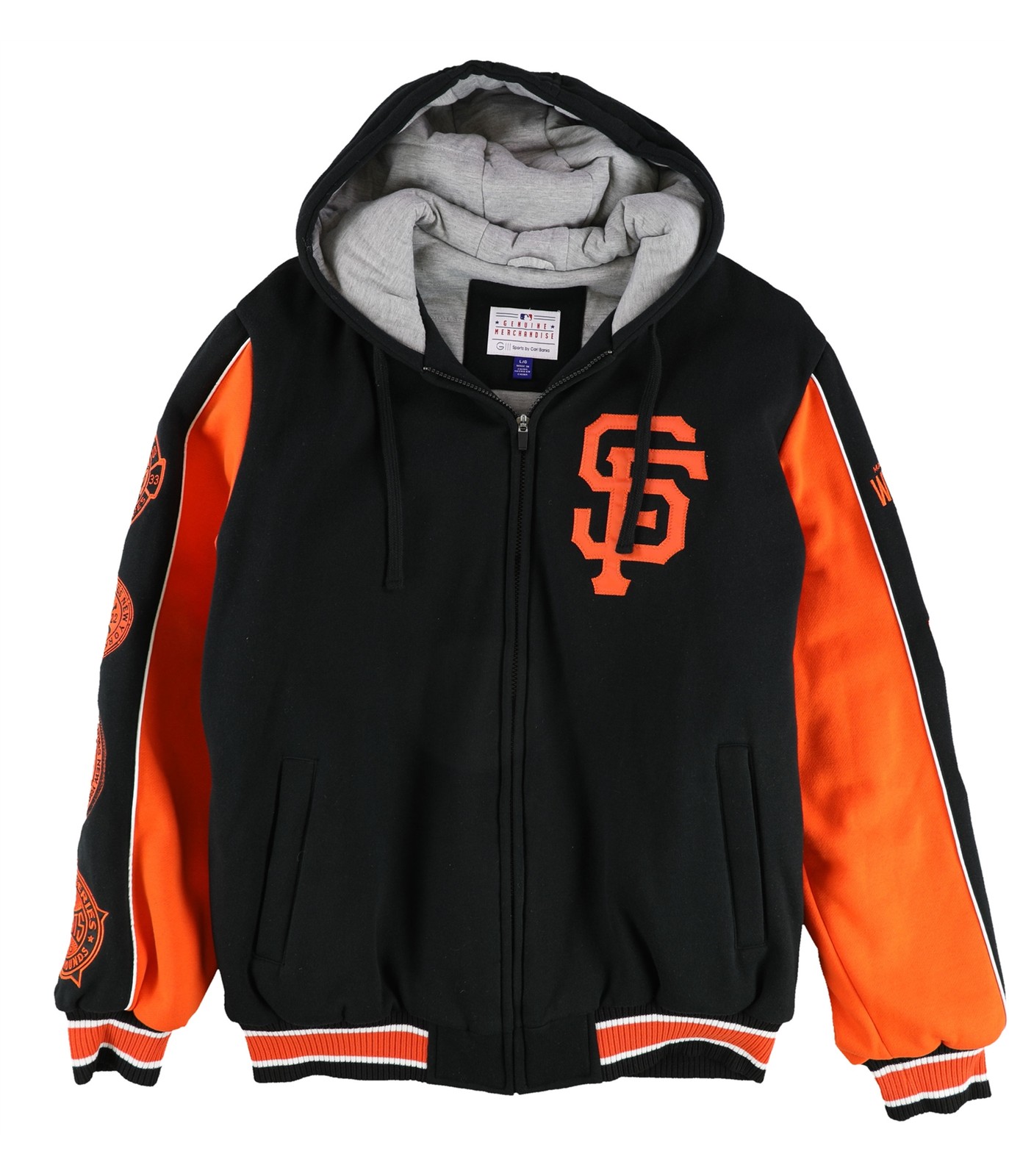 Спортивная мужская куртка G-III San Francisco Giants, черная, большого размера
