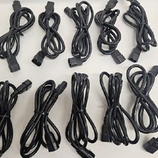   GREAT  LOT OF 10 6FT C13 C14 16AWG PDU SERVER POWER EXTENSION CORDS BLK  