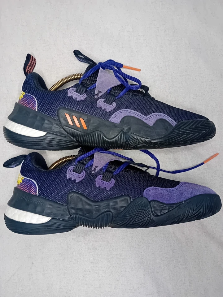 Adidas Trae Young 1  Black Excellence Team College Purple Rayford Men's 9 - Image 4 of 4