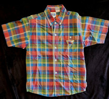 Little Levi's Button Up Shirt Kids Plaid Vintage Children's Fashion World Travel
