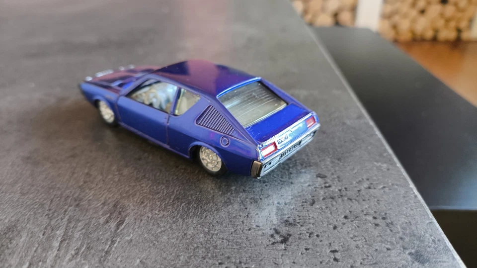 1/43 NOREV JET CAR 823 RENAULT 17TS COUPE BLEU VIOLET METAL TBE - Photo 3/4