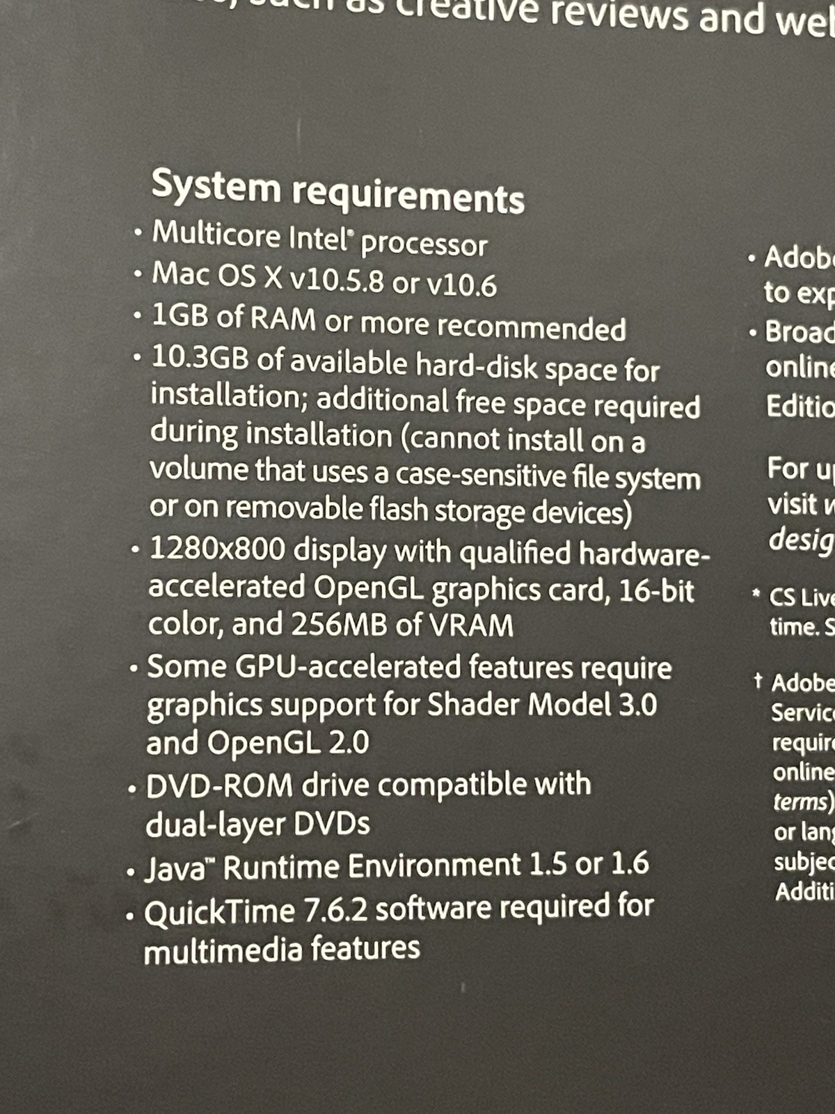 Adobe Creative Suite 5.5 Design Premium CS4 MAC OS Upgrade Version W/ Serial