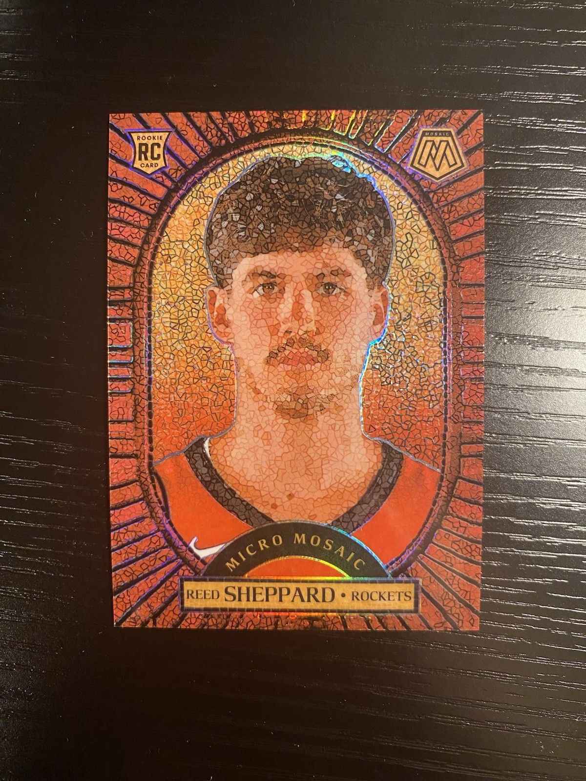 2024-25 Panini Mosaic Basketball Micro Mosaic #9 Reed Sheppard RC Case Hit Card