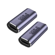 GHQXZT 100W USB C Female to Female Adapter 2 Pack , USB Type C Coupler Exten...