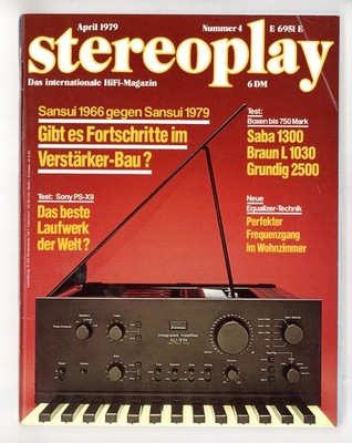 Stereoplay 1979-4 Scott 480 A Sansui AU 70 Sansui AU 919 AKAI AP-100  Sony PS-X9