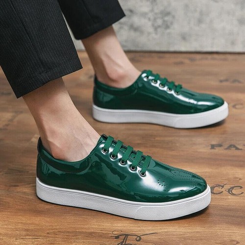 Spring/Autumn patent Leather Casual Shoes Lace up Fashion Shoes - Picture 20 of 26