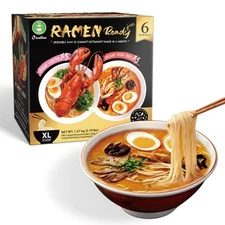 Ramen Kit - Pack of 6 Ramen Noodles - Ramen Noodles Instant Soup Mix - 3 Serv...