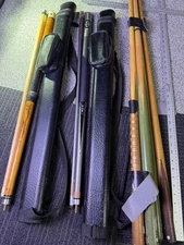 Billiard Stick Pool Cue Lot TRIMAX Copper Sportcraft Fiberglass Shaft