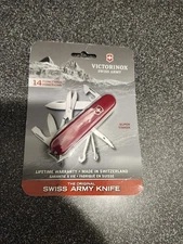 Victorinox 1.4703 Super Tinker Red Swiss Army Knife 14 Function Pocket Tool