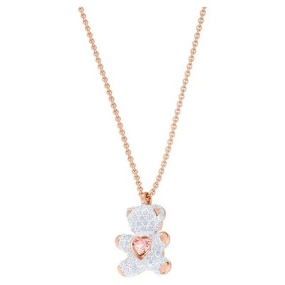 Swarovski Teddy Little Bear Necklace rhodium-plated