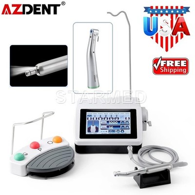 AZDENT Dental Implant Surgical Motor Touch Screen System 20:1 LED Contra Angle