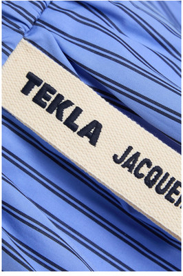 Jacquemus X Tekla Stripe 100% Cotton Shorts