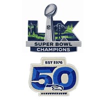 Super Bowl 60 Patches 50 Anniversary Embroidery iron on Patch 2 PC 10