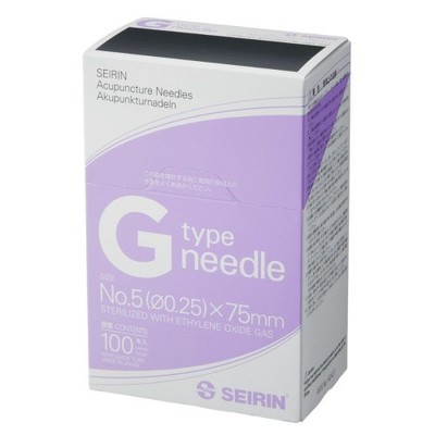 Seirin  Akupunkturnadel G-Type No. 5 0,25 X 75Mm (100 Stk.)