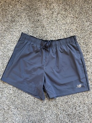 New Balance Shorts Mens XL Gray Core Run 5 Inch NB Dry Athletic