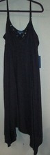 Women Size XL Royal Purple Long Dress Simply Vera Wang Summer NEW w/ Inner Liner