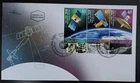 ISRAEL 2021 SATELLITES #2281 STRIP OF 3 FIRST DAY COVER WITH TABS