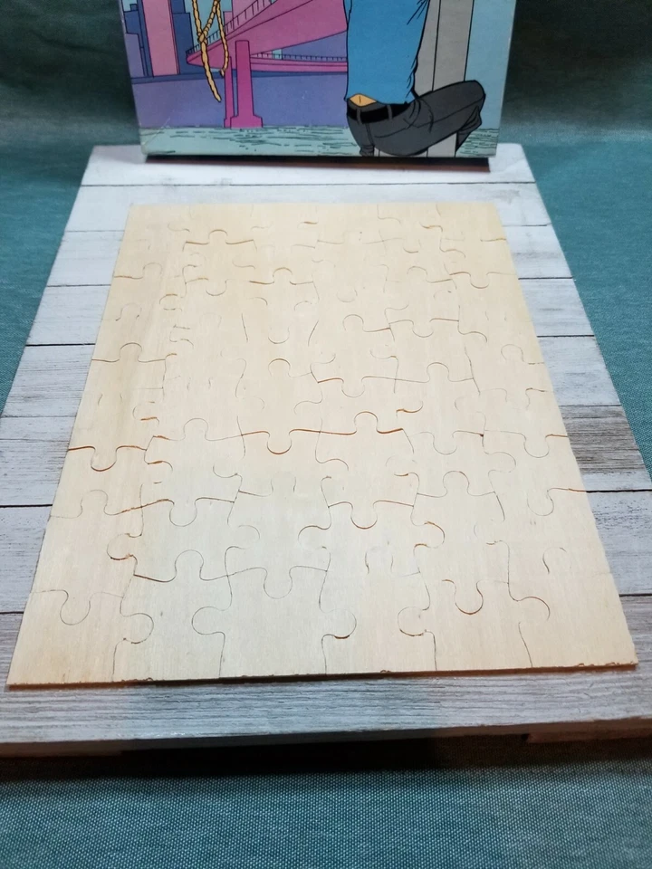 Rompecabezas de madera vintage 1983 MB Arrow Puzzles Mr. T A-Team 50 piezas Foto 3 de 4