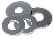 Image of Wot-Nots Steel Washer - Flat - 1/4in. - Pack Of 20