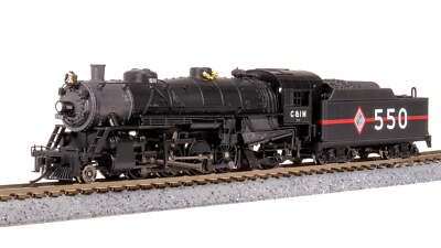 BLI 7853 N Scale USRA 2-8-2 Mikado Steam Locomotive Chicago