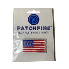 BNIP C&D Visionary PatchPin American Flag 2 x 1.25 in Embroidered Self Fastening