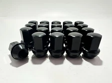 24Pc OEM Factory Style Black 1.77" Lug Nuts 14x1.5 Fits 6 Lug GMC Yukon Sierra