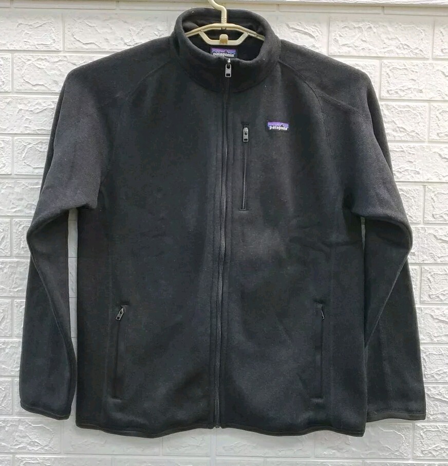 New Patagonia Better Sweater Full Zip Fleece Jacket Black Size Large