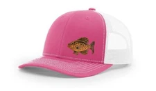 Crappie Fishing Hat Laser Engraved Richardson 112 Snapback Hat Cap