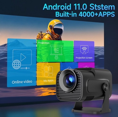 Mini Projector 4K, 720 Native TV 11.0 Smart Portable Projector 5.0 Bluetooth 🔥 - Picture 15 of 19